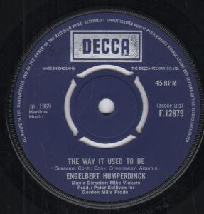 Engelbert Humperdinck - Way It Used To Be - 7 Inch