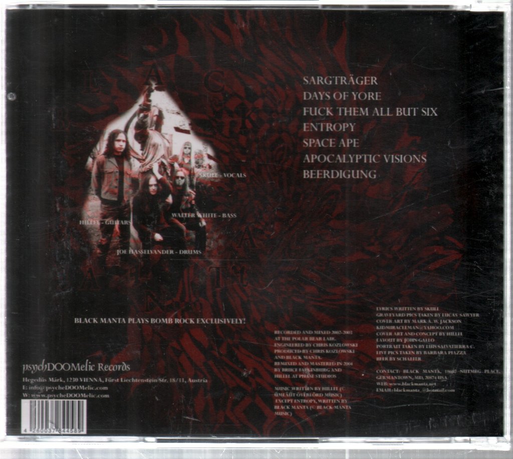 Black Manta - Fuck Them All But Six - Cd