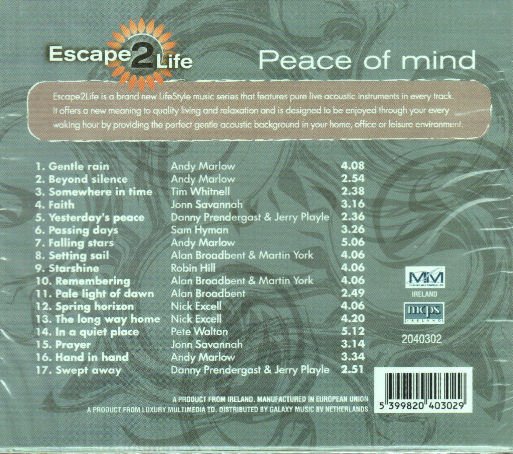 Various - Peace Of Mind - Cd