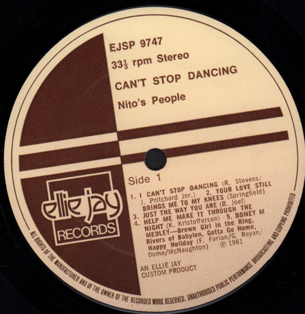 Nito's People - Can't Stop Dancing - Lp