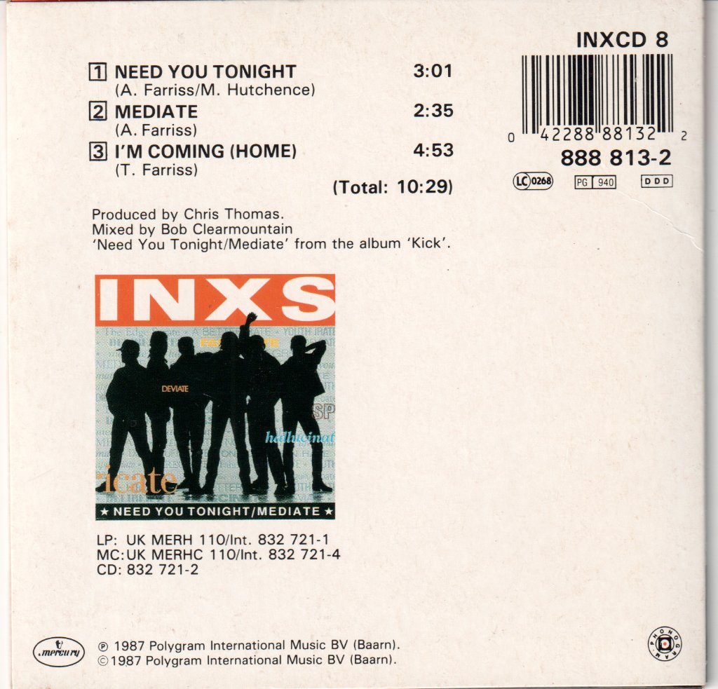 INXS - Need You Tonight - Cd
