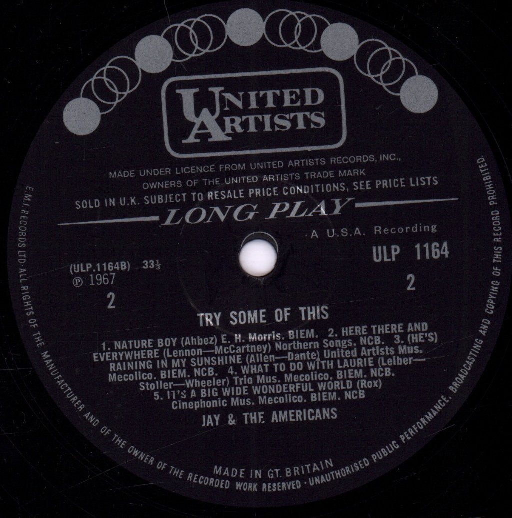 Jay And The Americans - Try Some Of This - Lp