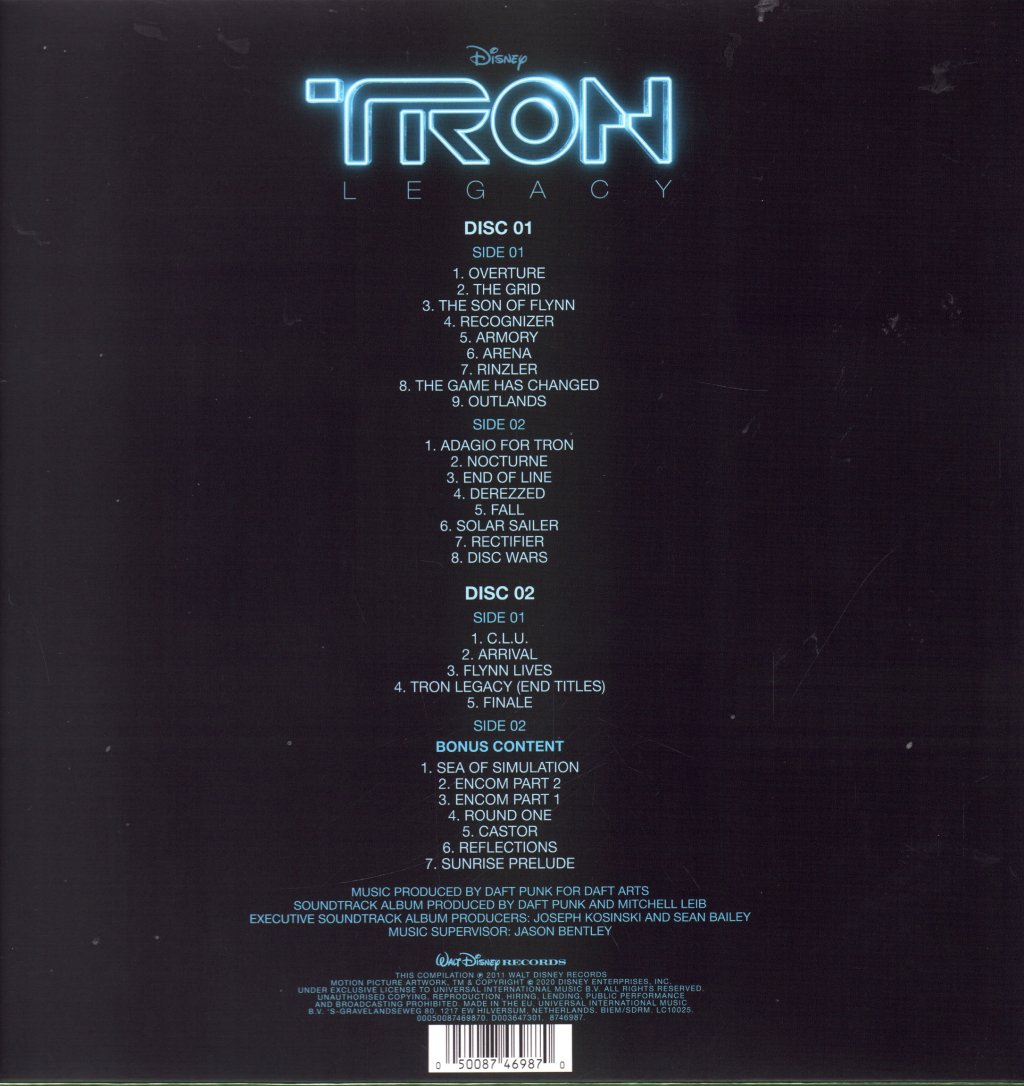 Daft Punk - TRON: Legacy (Vinyl Edition Motion Picture Soundtrack) - Double Lp