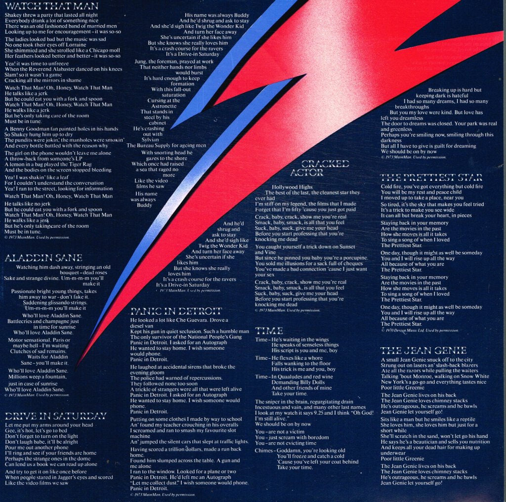 David Bowie - Aladdin Sane - Lp