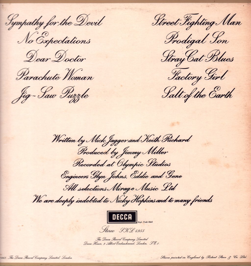 Rolling Stones - Beggars Banquet - Lp