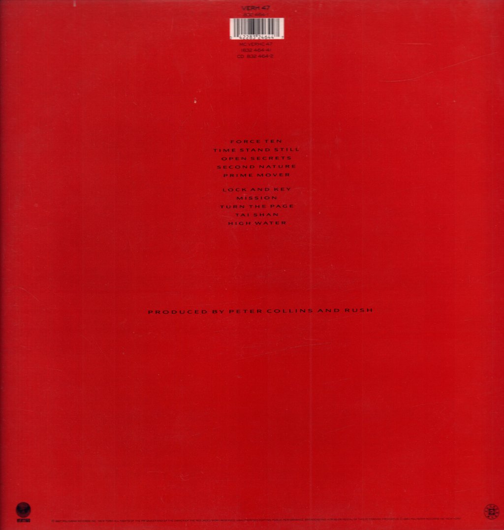 Rush - Hold Your Fire - Lp