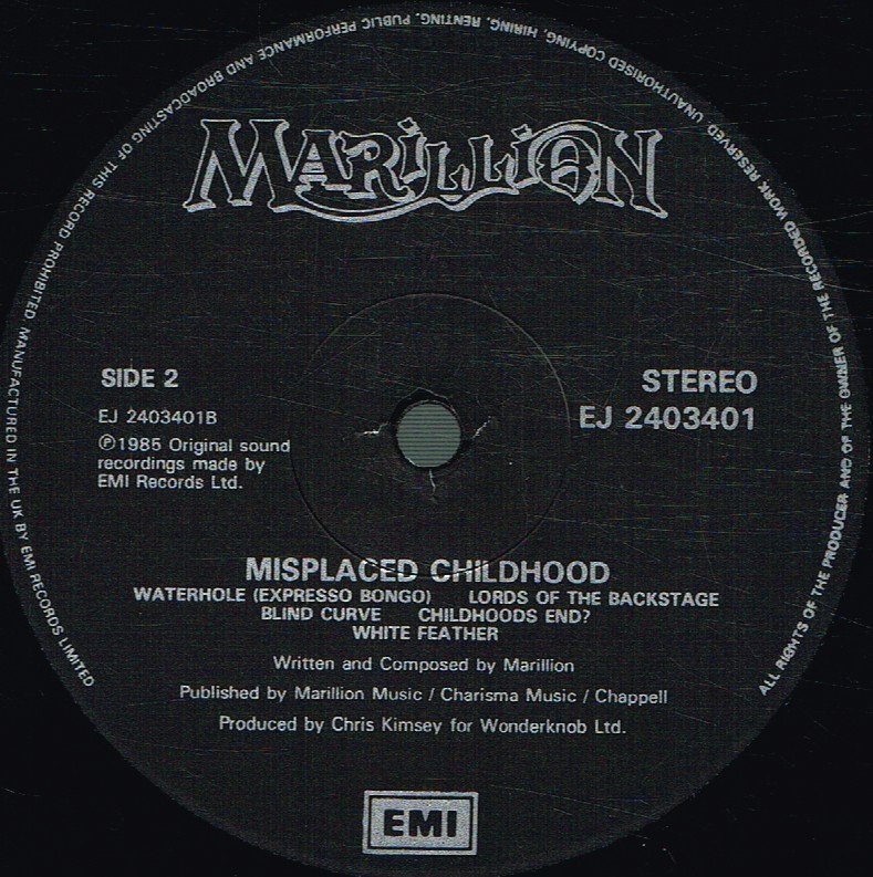 Marillion - Misplaced Childhood - Lp