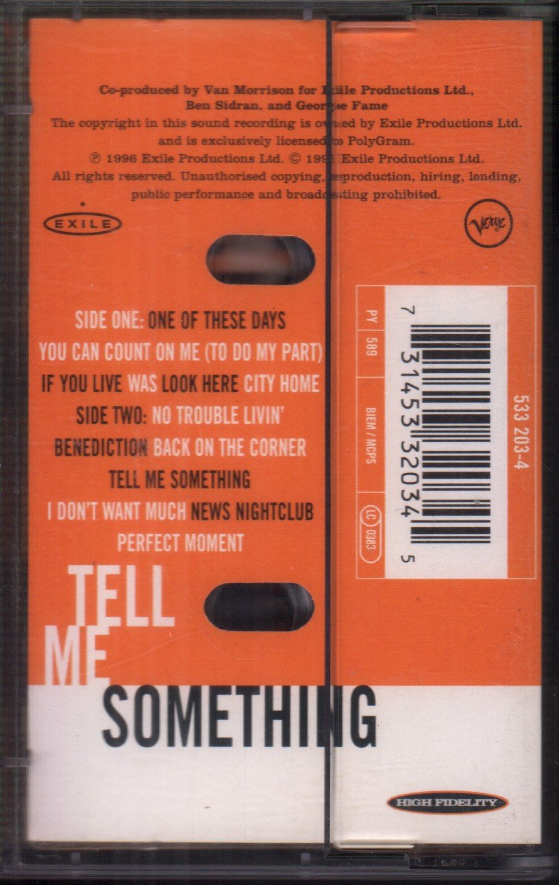 Ben Sidran - Tell Me Something The Songs Of Mose Allison - Cassette