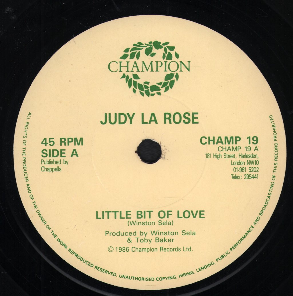 Judy La Rose - Little Bit Of Love - 7 Inch