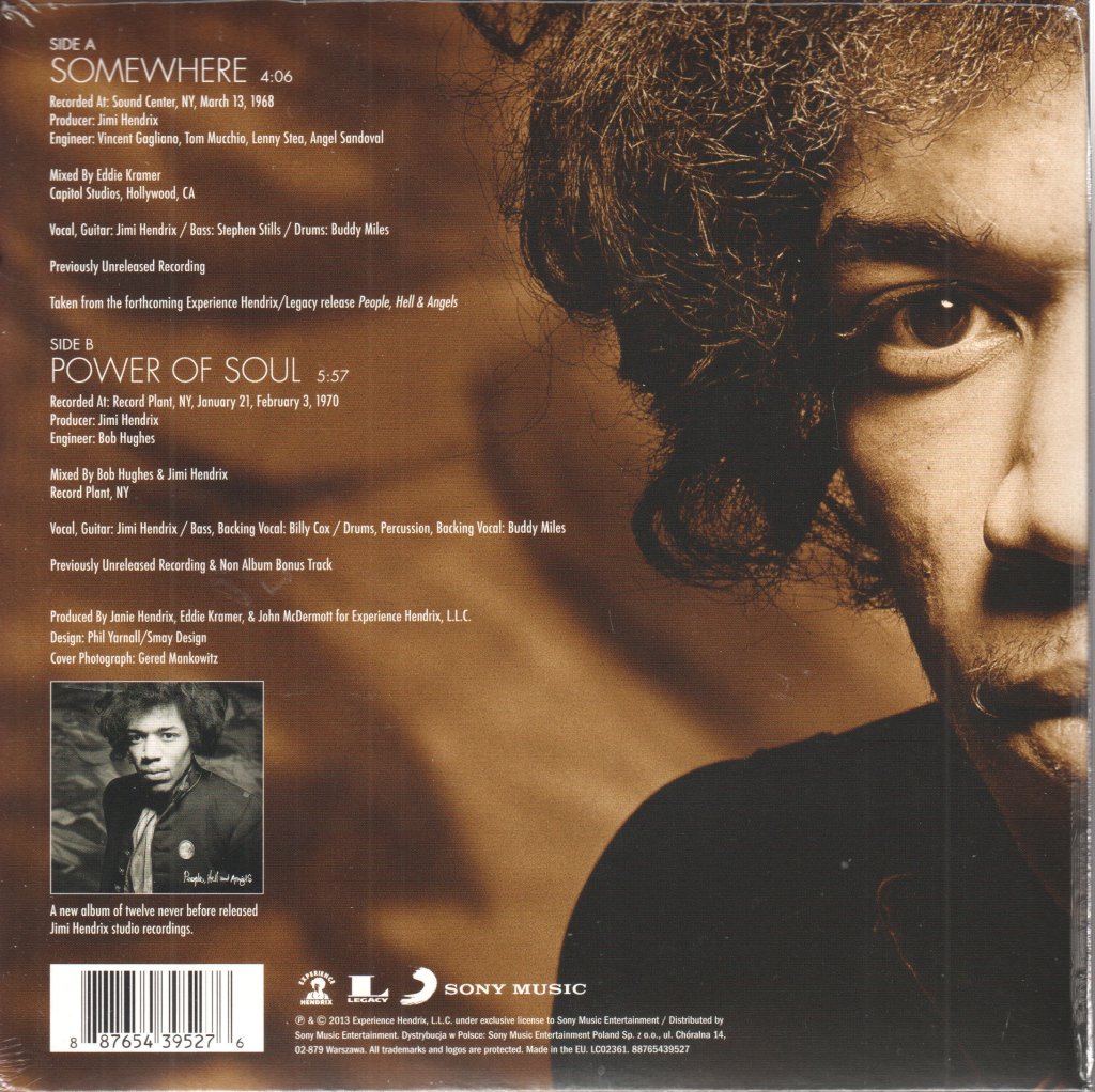 Jimi Hendrix - Somewhere - 7 Inch