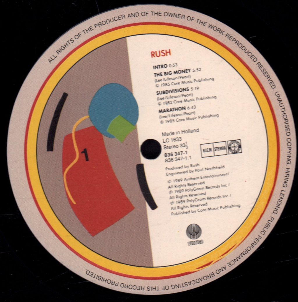 Rush - A Show Of Hands - Double Lp