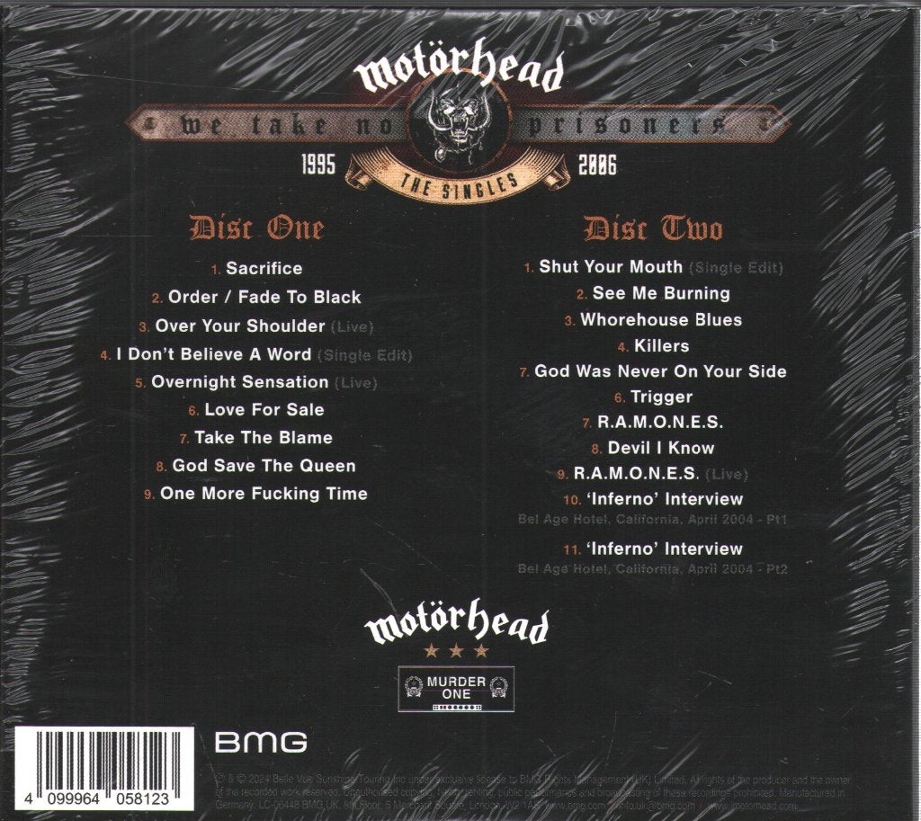 Motorhead - We Take No Prisoners (The Singles: 1995-2006) - Double Cd
