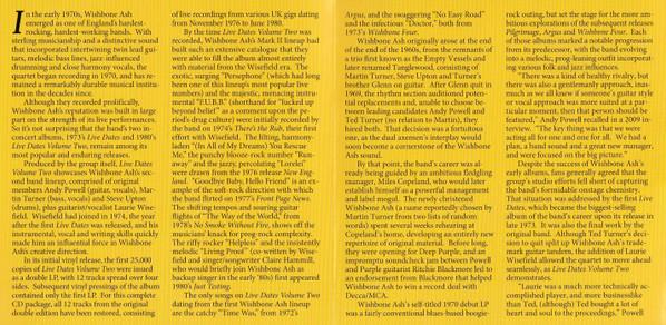Wishbone Ash - Live Dates Volume Two - Cd