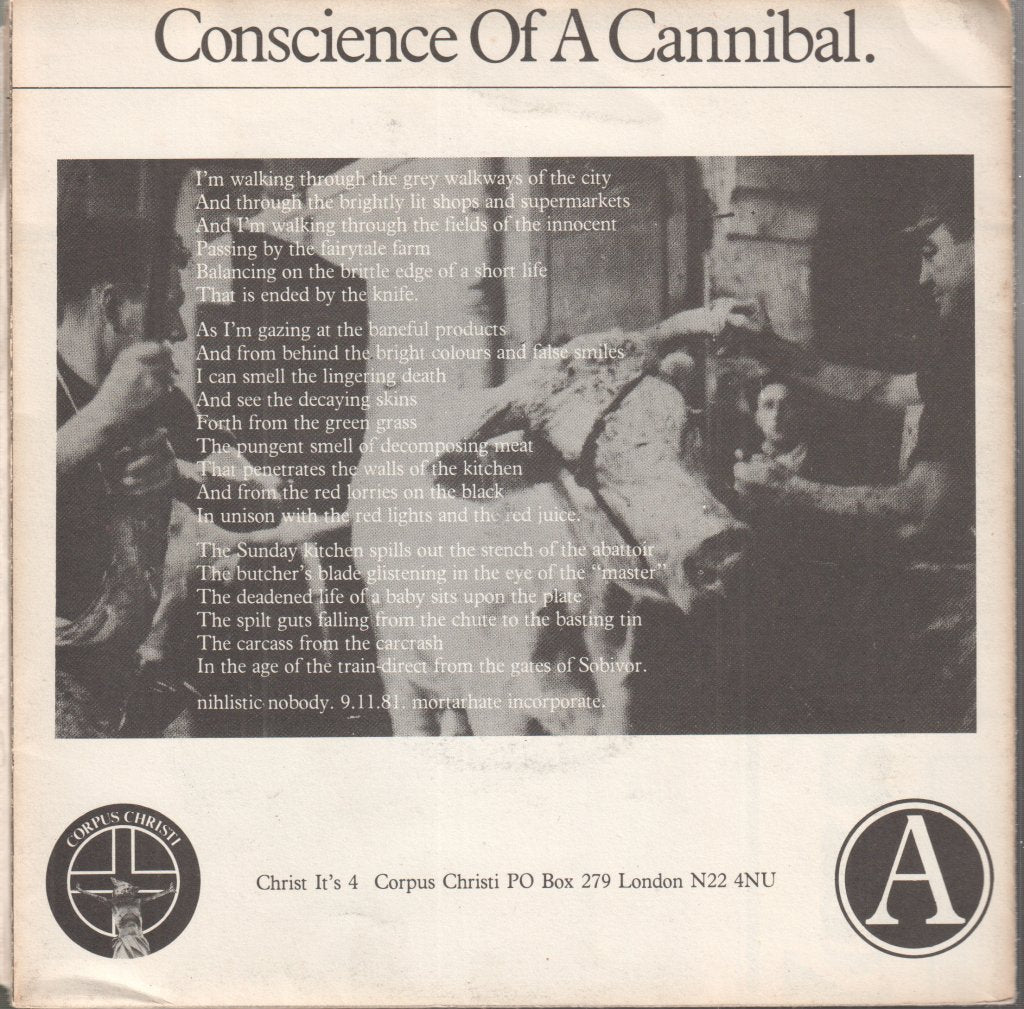 Conflict - To A Nation Of Animal Lovers - 7 Inch