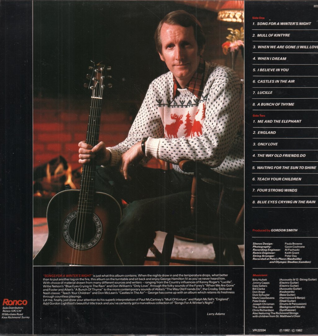 George Hamilton Iv - Songs For A Winter's Night - Lp