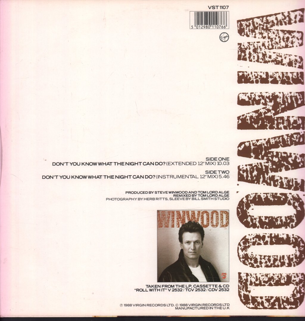 Steve Winwood - Don't You Know What The Night Can Do - 12 Inch