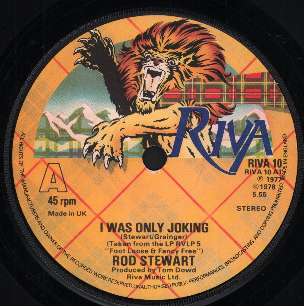 Rod Stewart - I Was Only Joking - 7 Inch