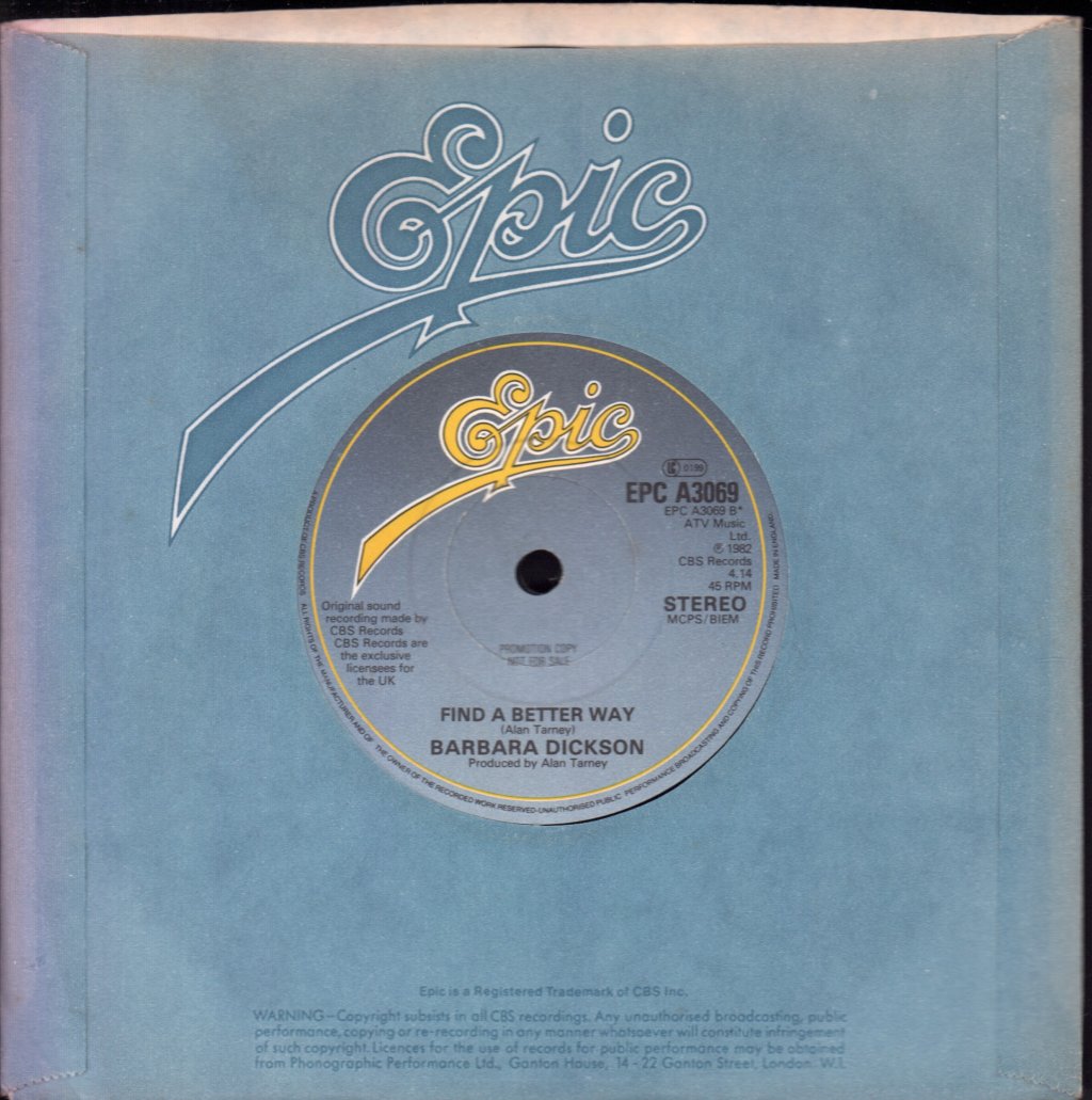 Barbara Dickson - Stop In The Name Of Love - 7 Inch