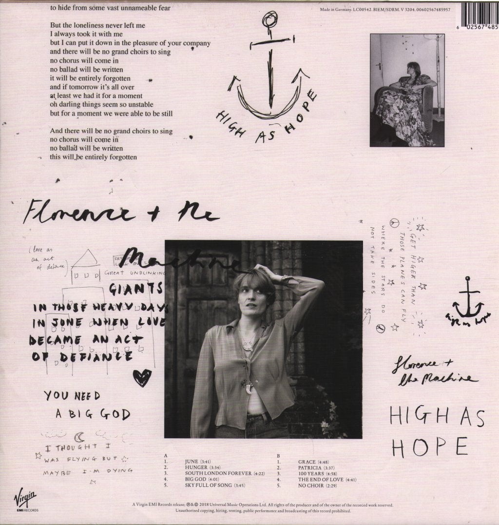 Florence And The Machine - High As Hope - Lp