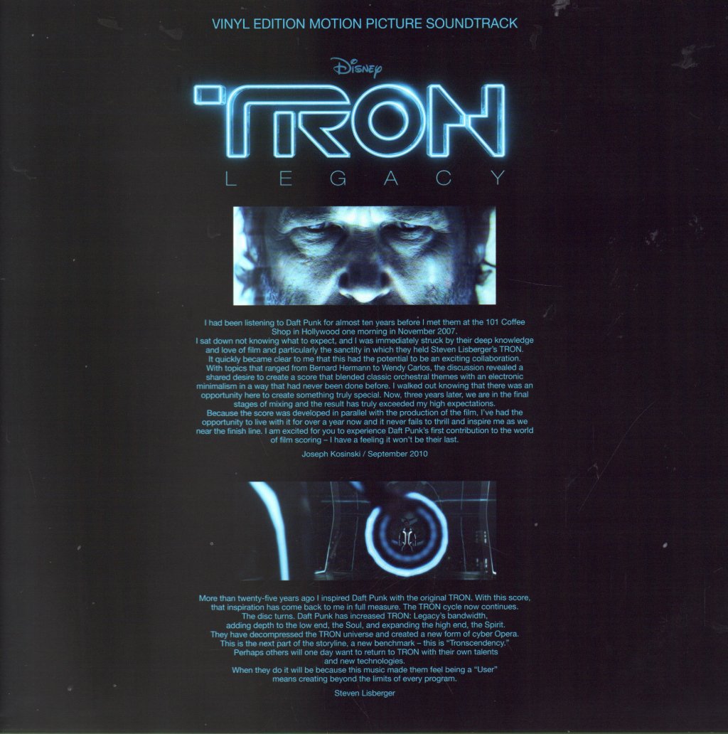 Daft Punk - TRON: Legacy (Vinyl Edition Motion Picture Soundtrack) - Double Lp
