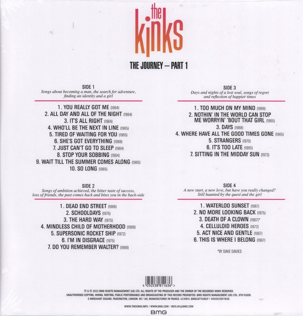Kinks - Journey: Part 1 - Double Lp