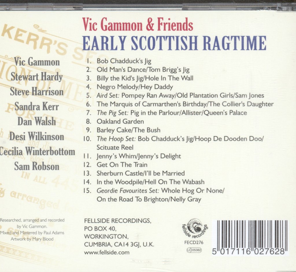 Vic Gammon and Friends - Early Scottish Ragtime - Cd