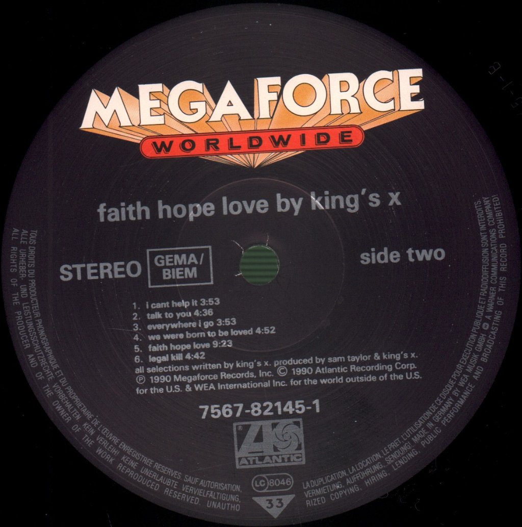 King's X - Faith Hope Love - Lp