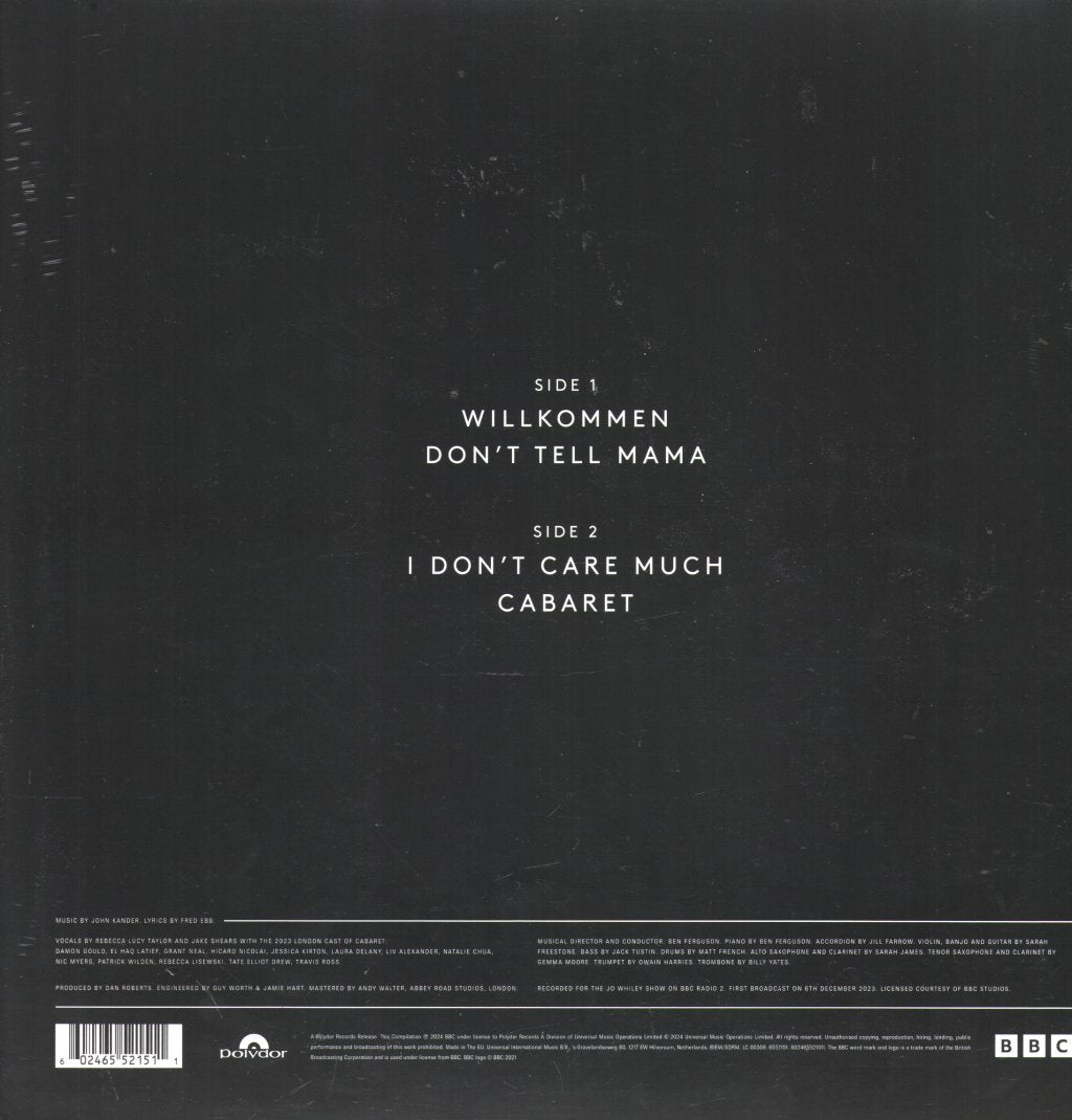 Self Esteem & Jake Shears - Cabaret: The Maida Vale Session - 12 Inch