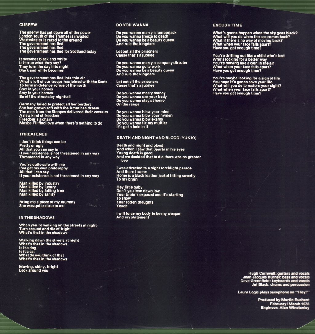 Stranglers - Black And White - Lp