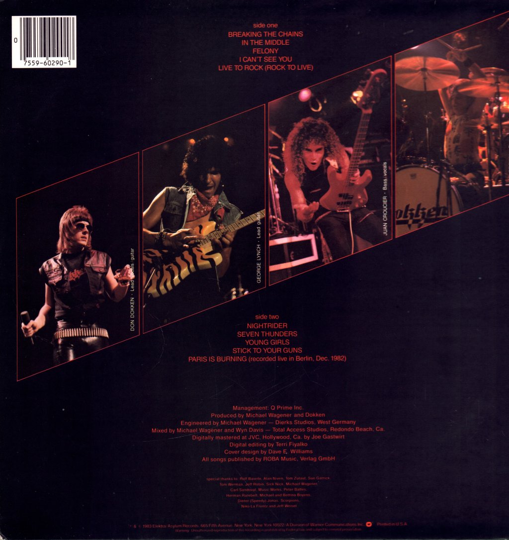 Dokken - Breaking The Chains - Lp