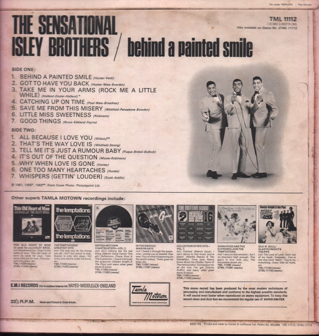 Isley Brothers - Behind A Painted Smile - Lp