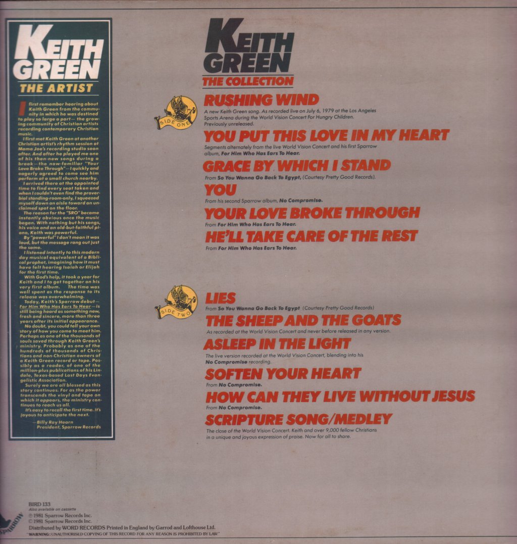 Keith Green - Collection - Lp