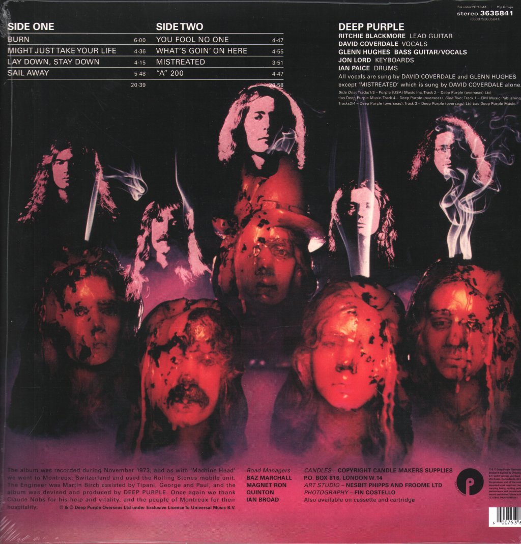 Deep Purple - Burn - Lp
