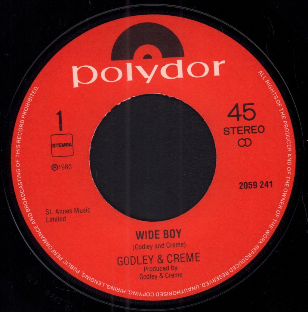Godley And Creme - Wide Boy - 7 Inch