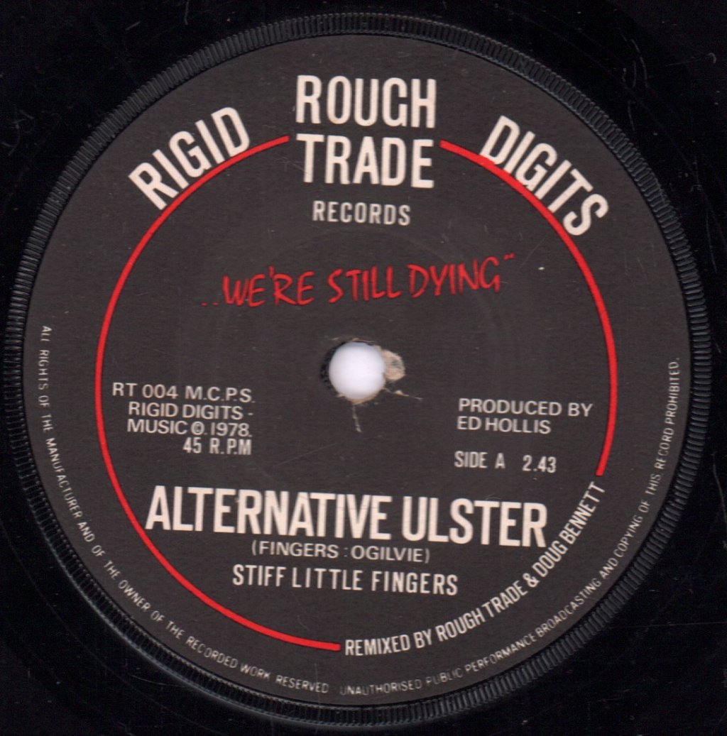 Stiff Little Fingers - Alternative Ulster - 7 Inch