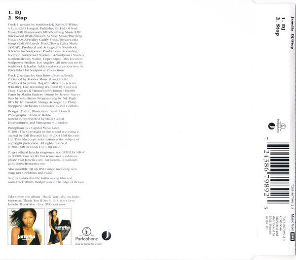 Jamelia - DJ - Cd