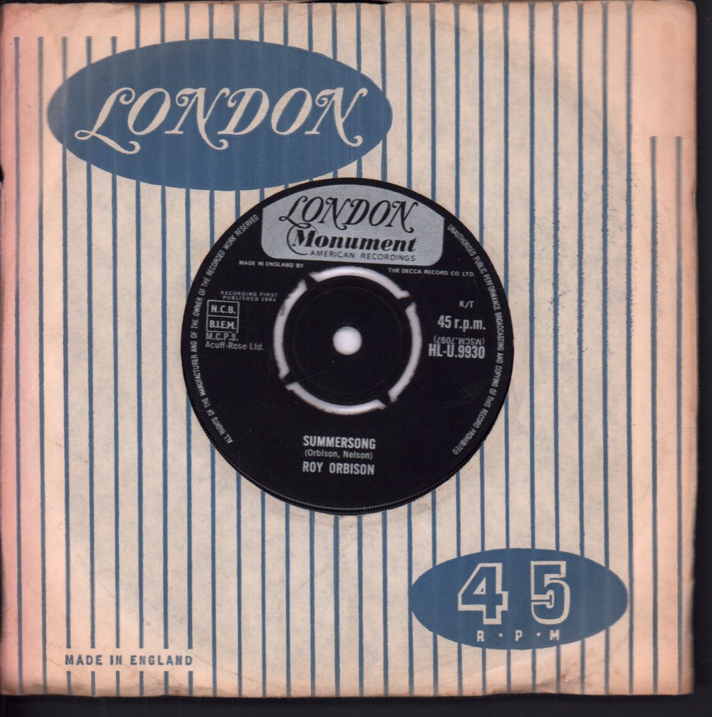 Roy Orbison - Pretty Paper - 7 Inch