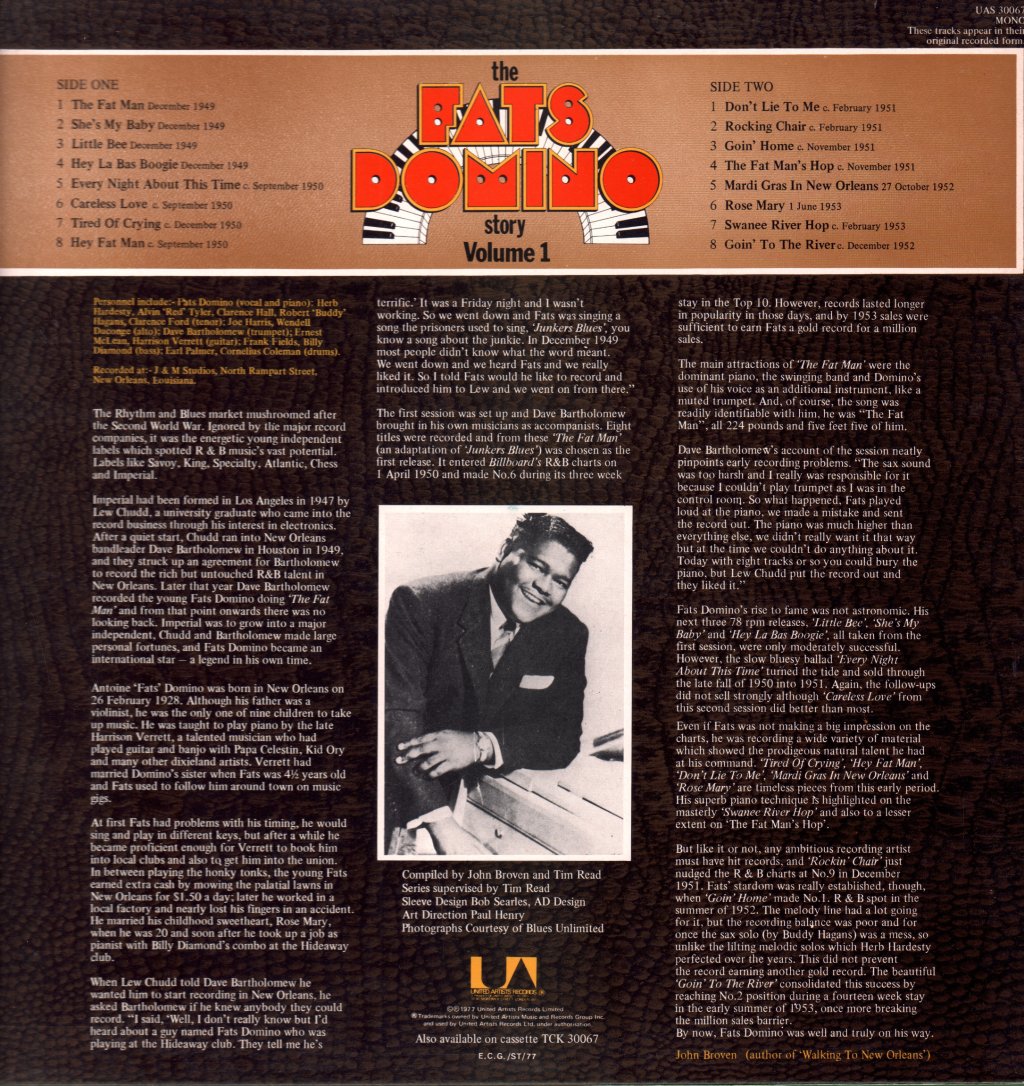 Fats Domino - Fat Man - Lp