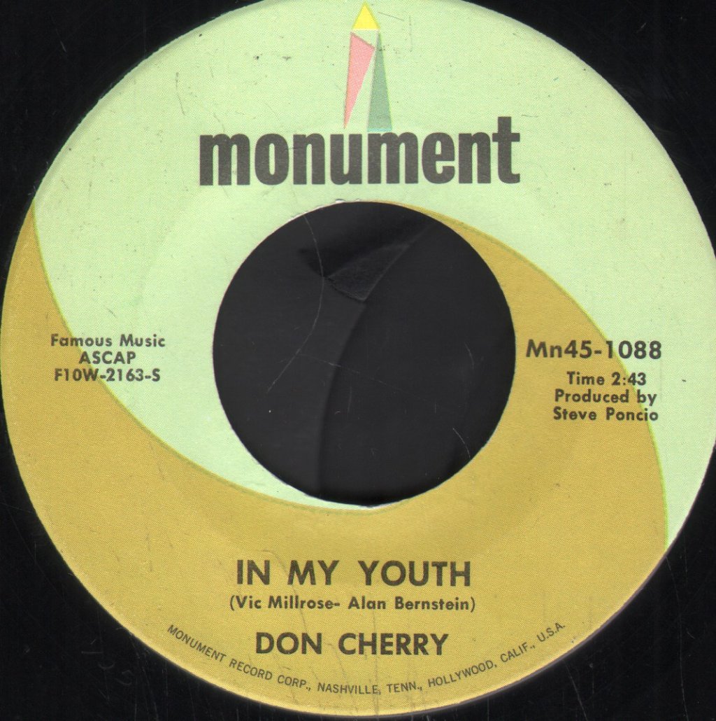 Don Cherry (Country) - In My Youth - 7 Inch