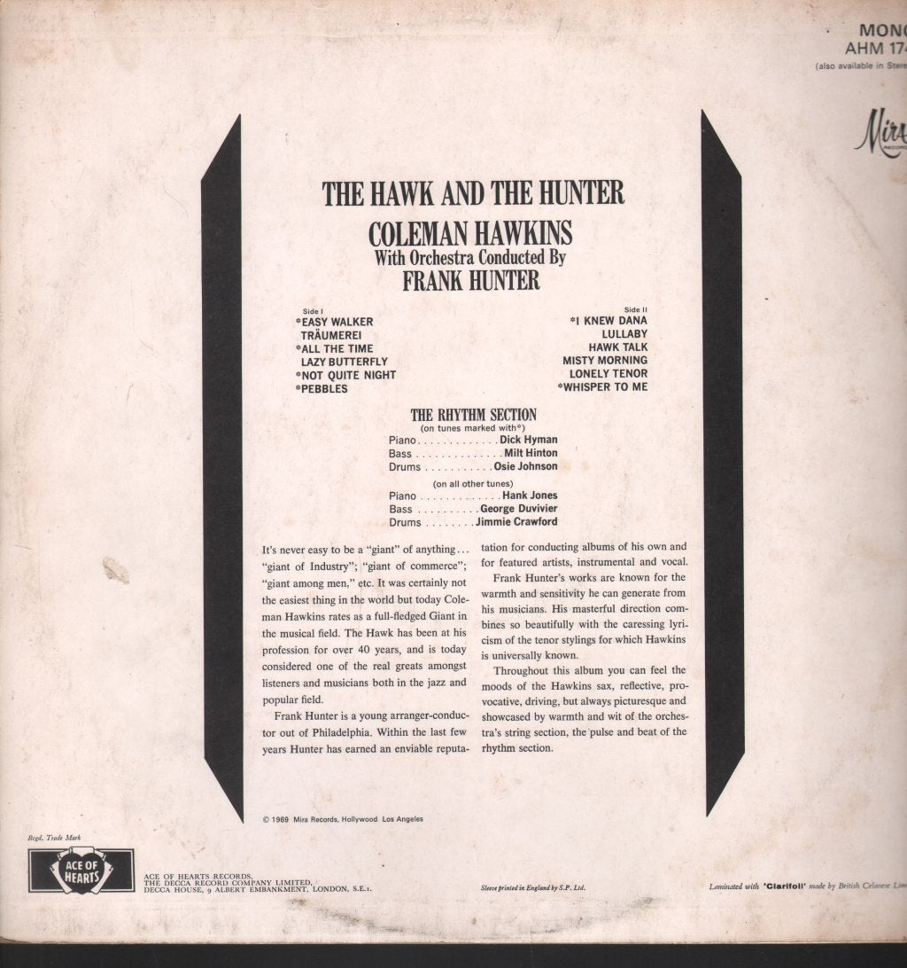Coleman Hawkins - Hawk And The Hunter - Lp