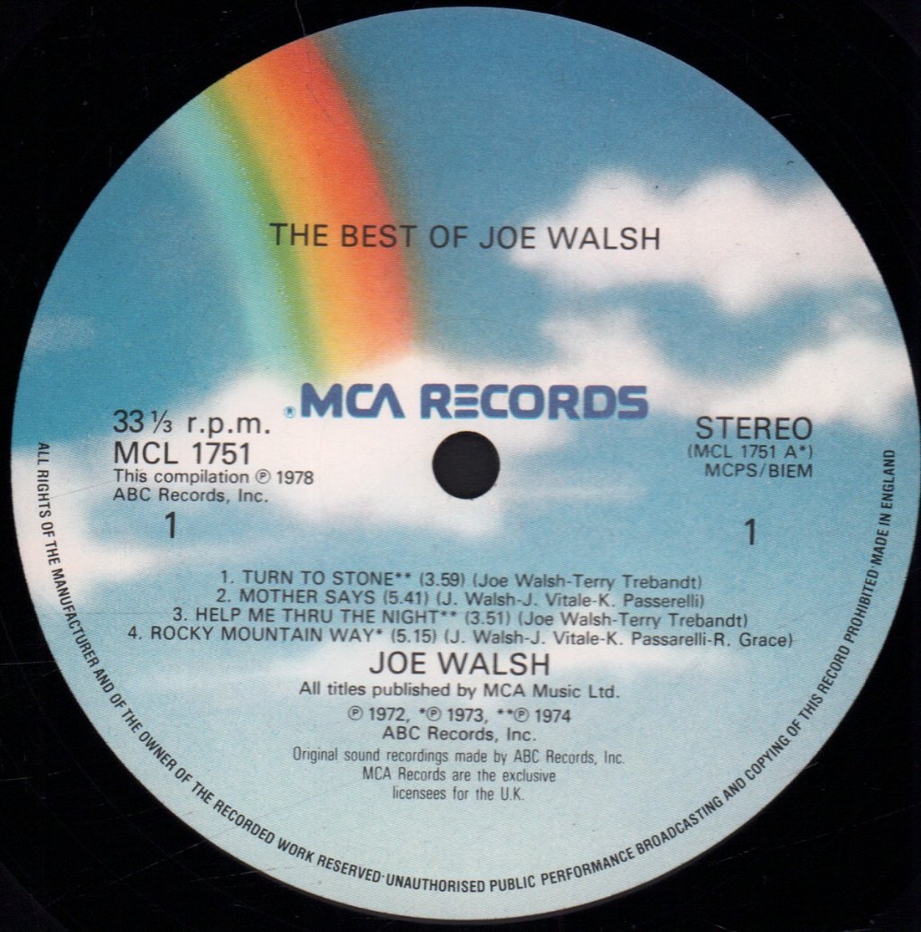Joe Walsh - Best Of - Lp