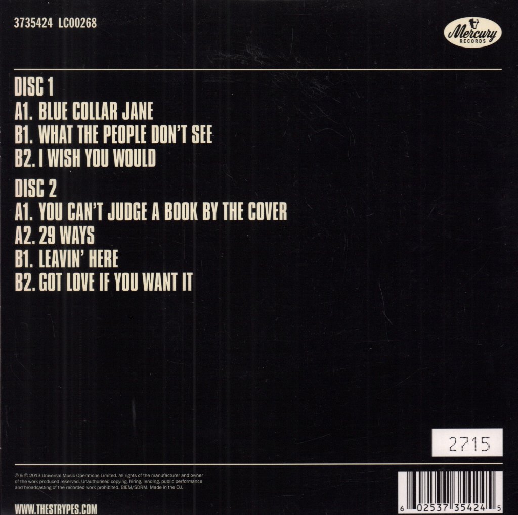 Strypes - Blue Collar Jane - Double 7 Inch