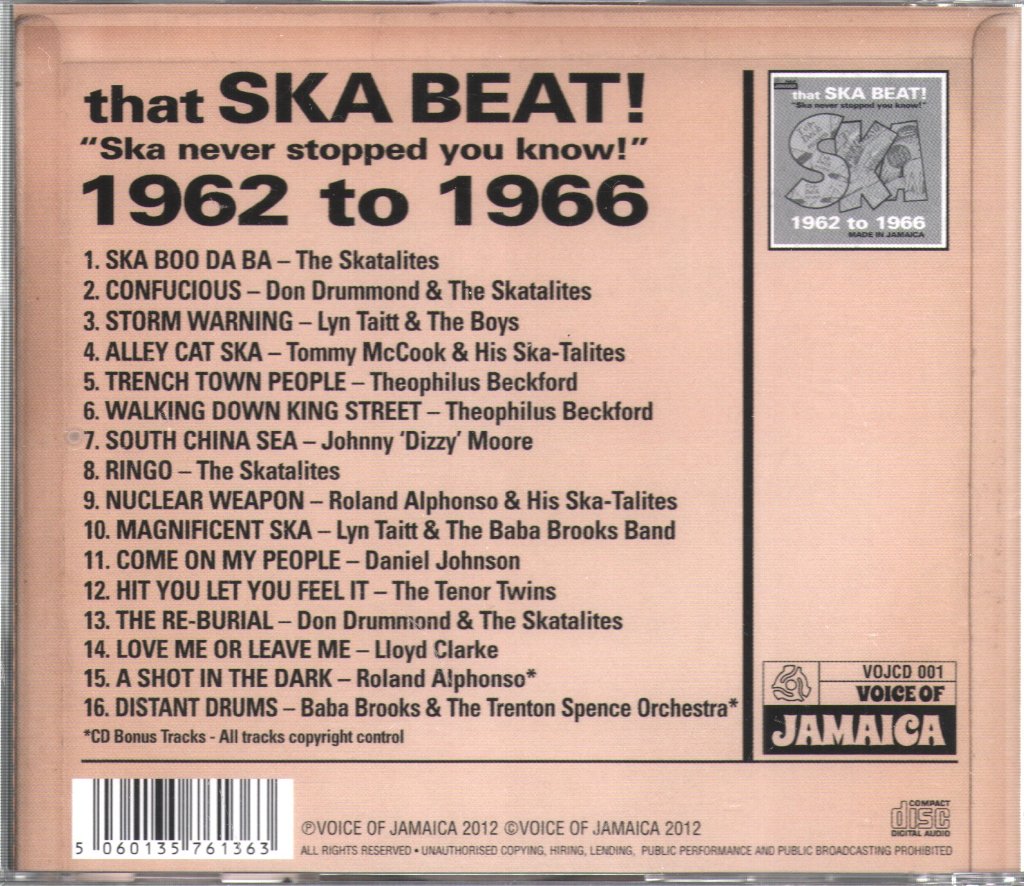 Various Artists - That SKA Beat! 1962-1966 - Cd