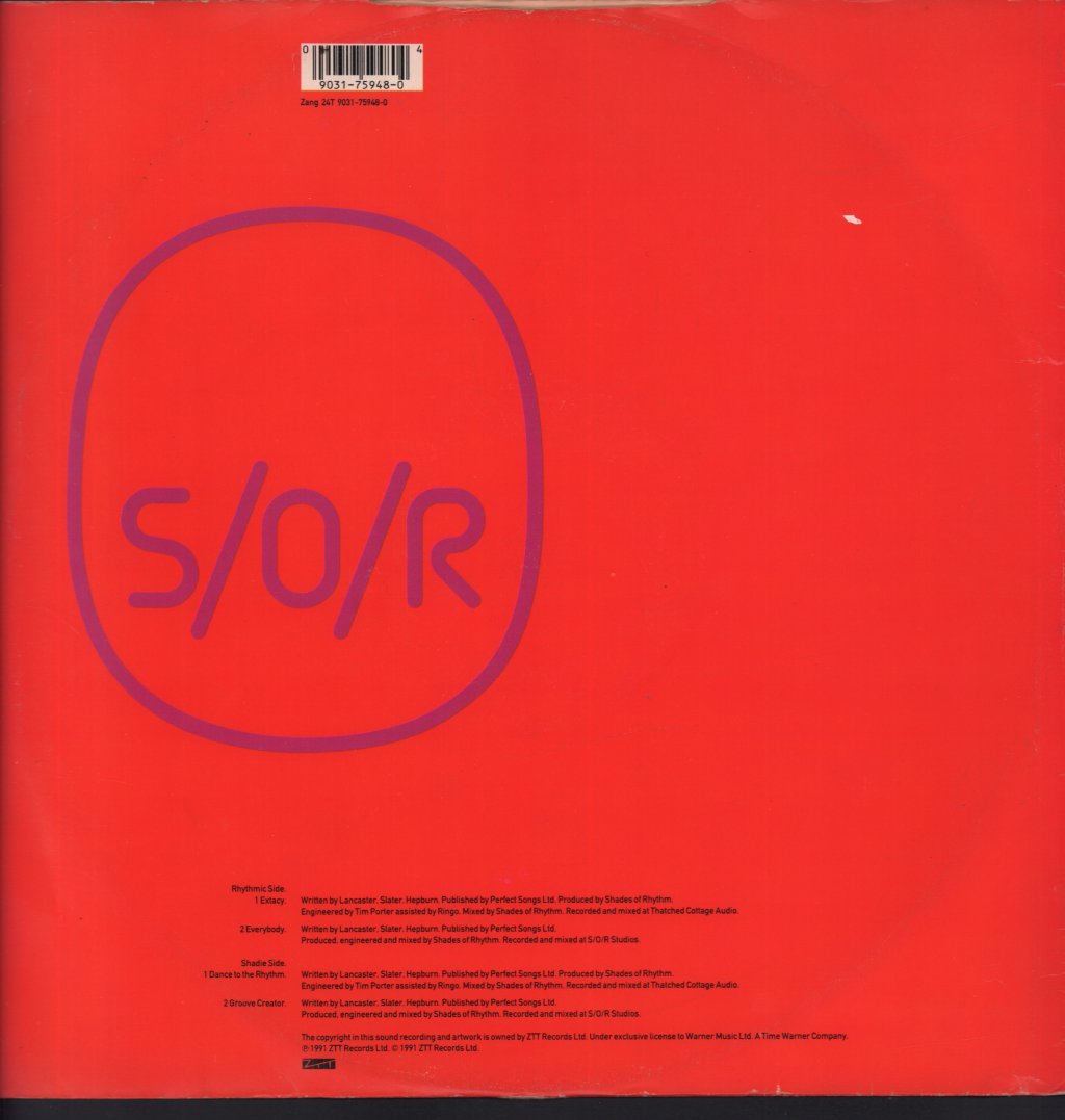 Shades Of Rhythm - Extacy EP - 12 Inch