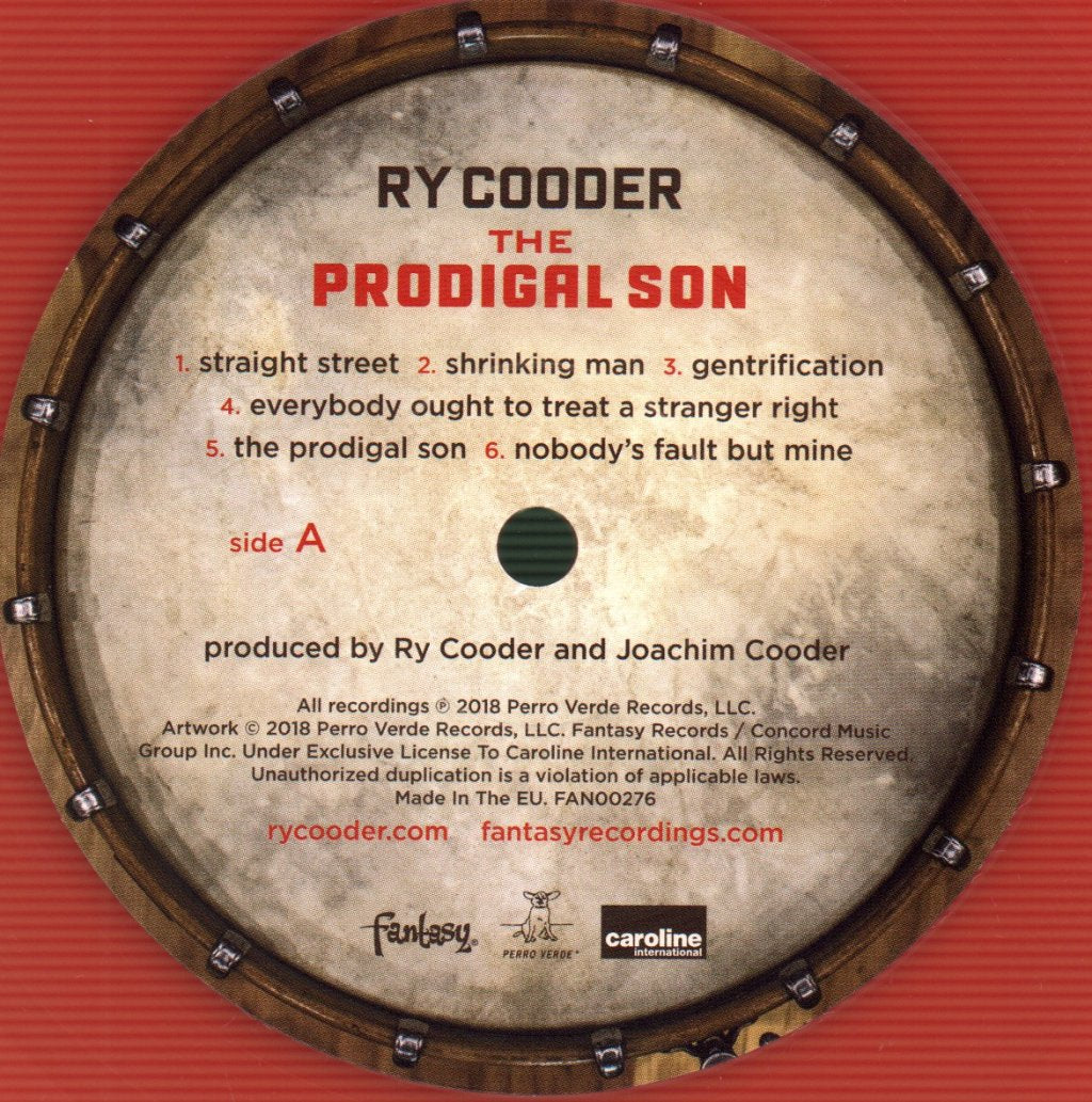Ry Cooder - Prodigal Son - Lp