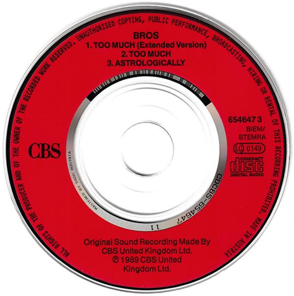 Bros - Too Much - Cd