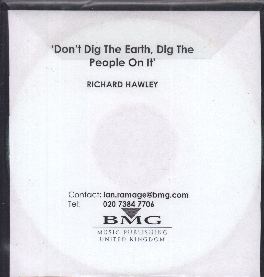 Richard Hawley - don't dig the earth dig the people on it - Cdr