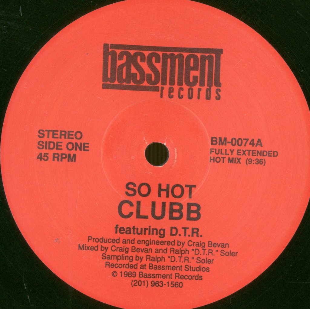 Clubb - So Hot - 12 Inch