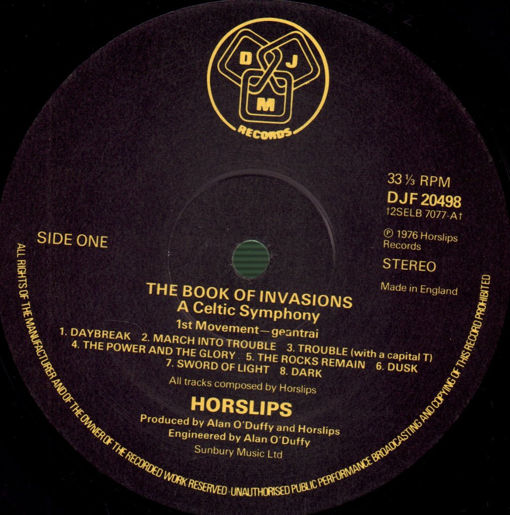 Horslips - Book Of Invasions (A Celtic Symphony) - Lp