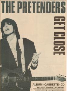 Pretenders - Get Close - Advert